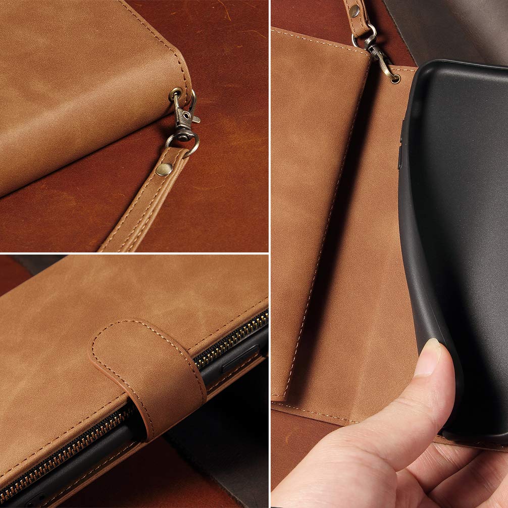 Telefoonhoesje Met Ritssluiting En Fotolijst BRAND SET Magnetische Portemonneehoes Voor De Google Pixel 4a 4G Magnetische Fliphoes Met Kaarthouder