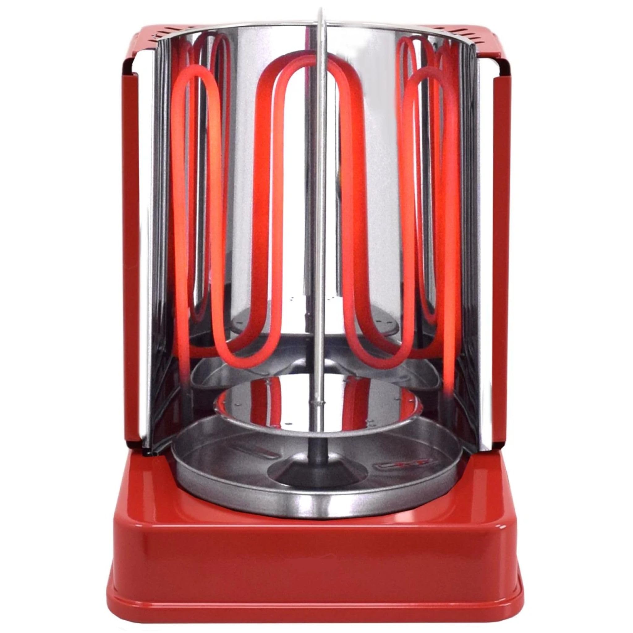 Syntrox Dönergrill Elektrisch 1400W - Drehgrill mit 6 Spießen für Döner Kebab Hähnchen - Komplettset mit Zubehör für Zuhause