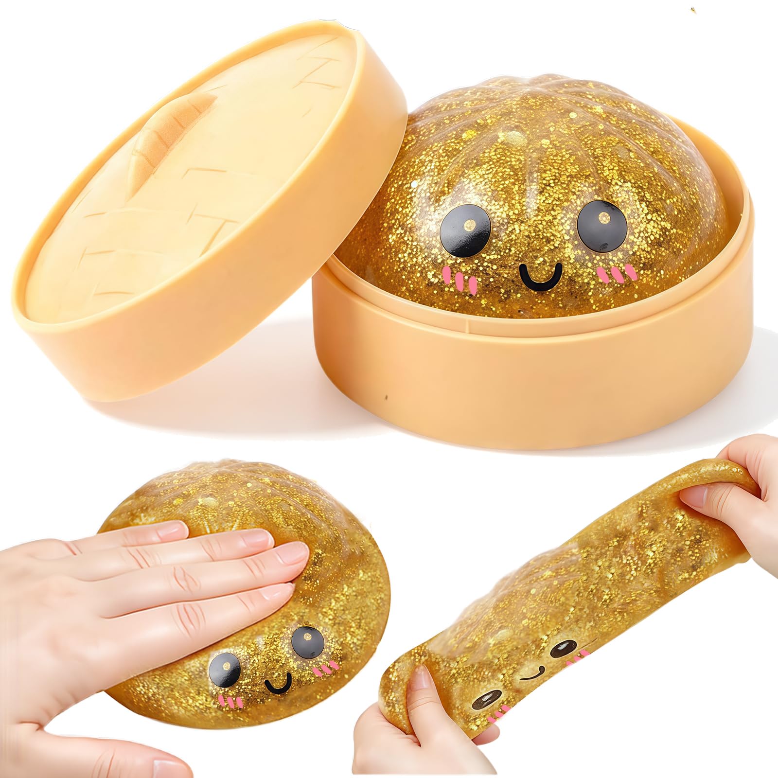 Photo 1 of AERIQBOMSN Gold Dumpling Squishies Fidget Toys