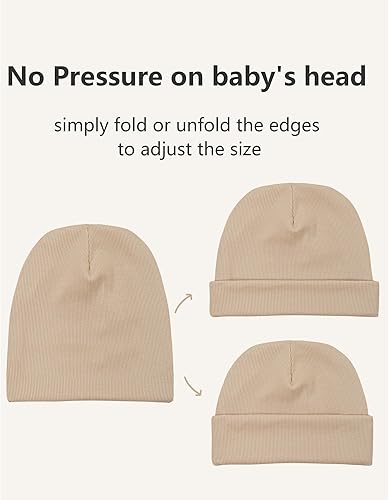 Miniatura 5 de Konssy Paquete de 6 gorros de bebé unisex para niños pequeños, gorro cálido para bebé, bebé, bebé, niño pequeño de 6 a 36 meses