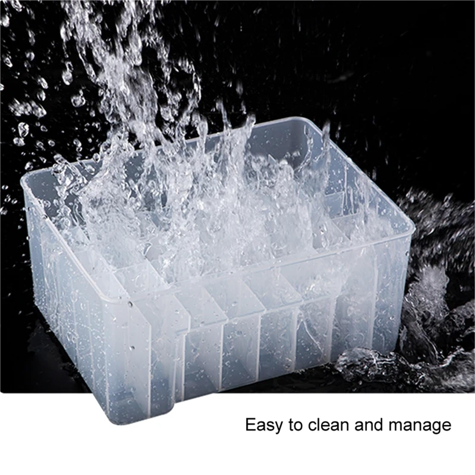 40 Griglie in plastica for Attrezzatura da Pesca, Scatola for riporre Gli Attrezzi, Foderata for Calamari, Contenitore for Esche rigide, Custodia for Mare per Esche da Pesca