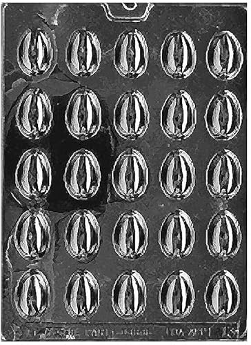 Chocolate Molds Bite Size Small Egg Pieces Mold Chocolate Cupcake Toppers Eggs E13 Cookie Candy Molds Plastic 8' x 10 1/4'.