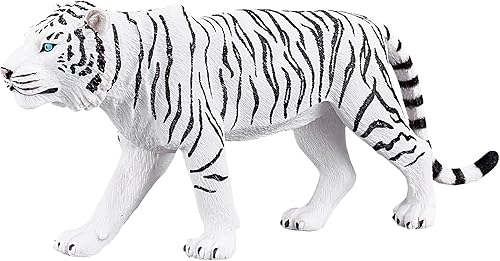 MOJO Figura pintada a mano con réplica internacional realista de tigre blanco