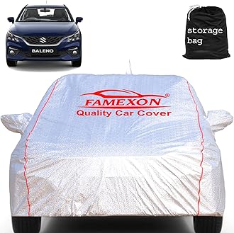 Maruti Baleno Car Cover Waterproof with Free Bag and All Weather for Car Cover,100% Waterproof Outdoor Car Covers Rain Snow UV Dust Protection. Custom Fit