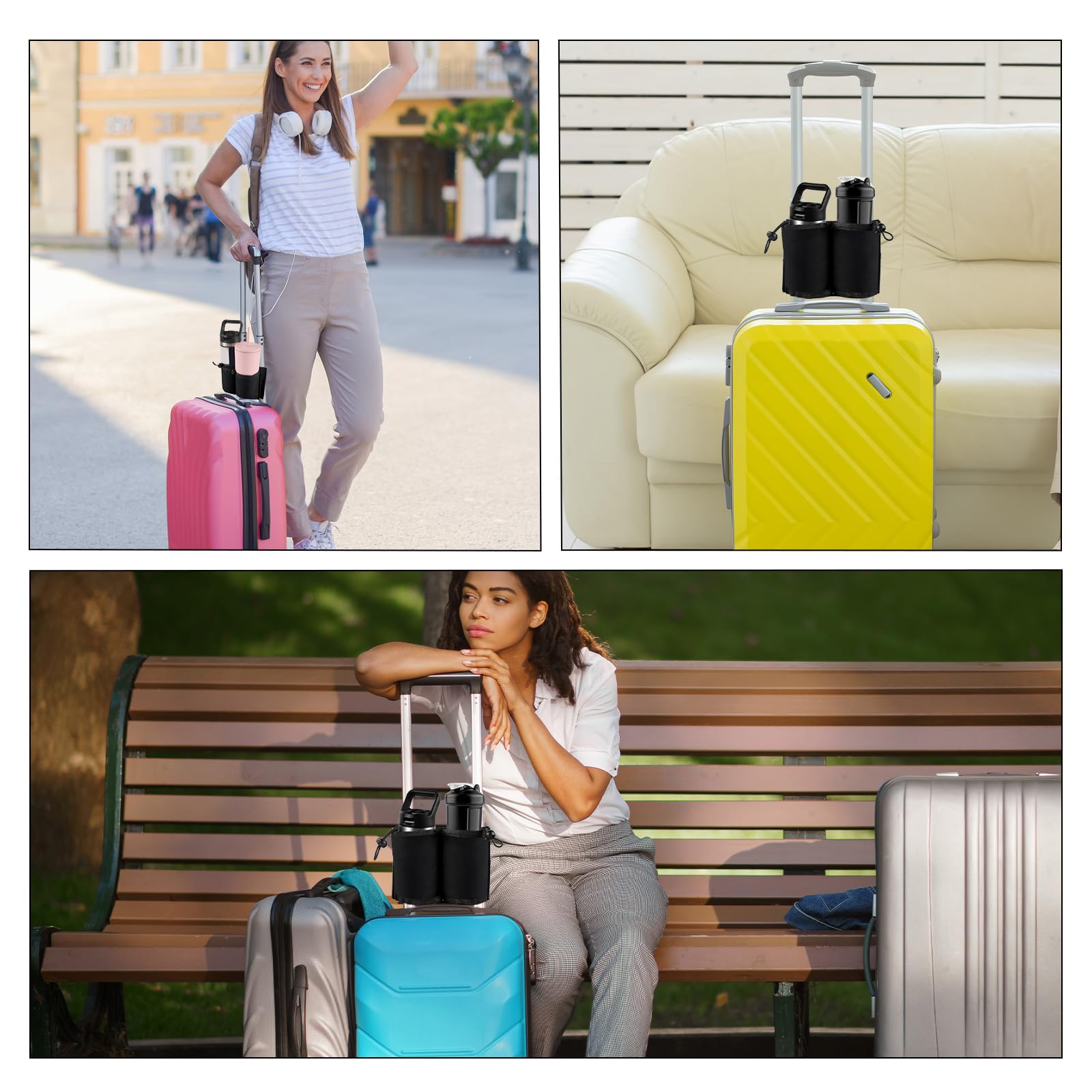 Porte-Gobelet Pour Sac - Insert Amovible - Léger 32g - Pour Tote Bag Et Sac à Dos