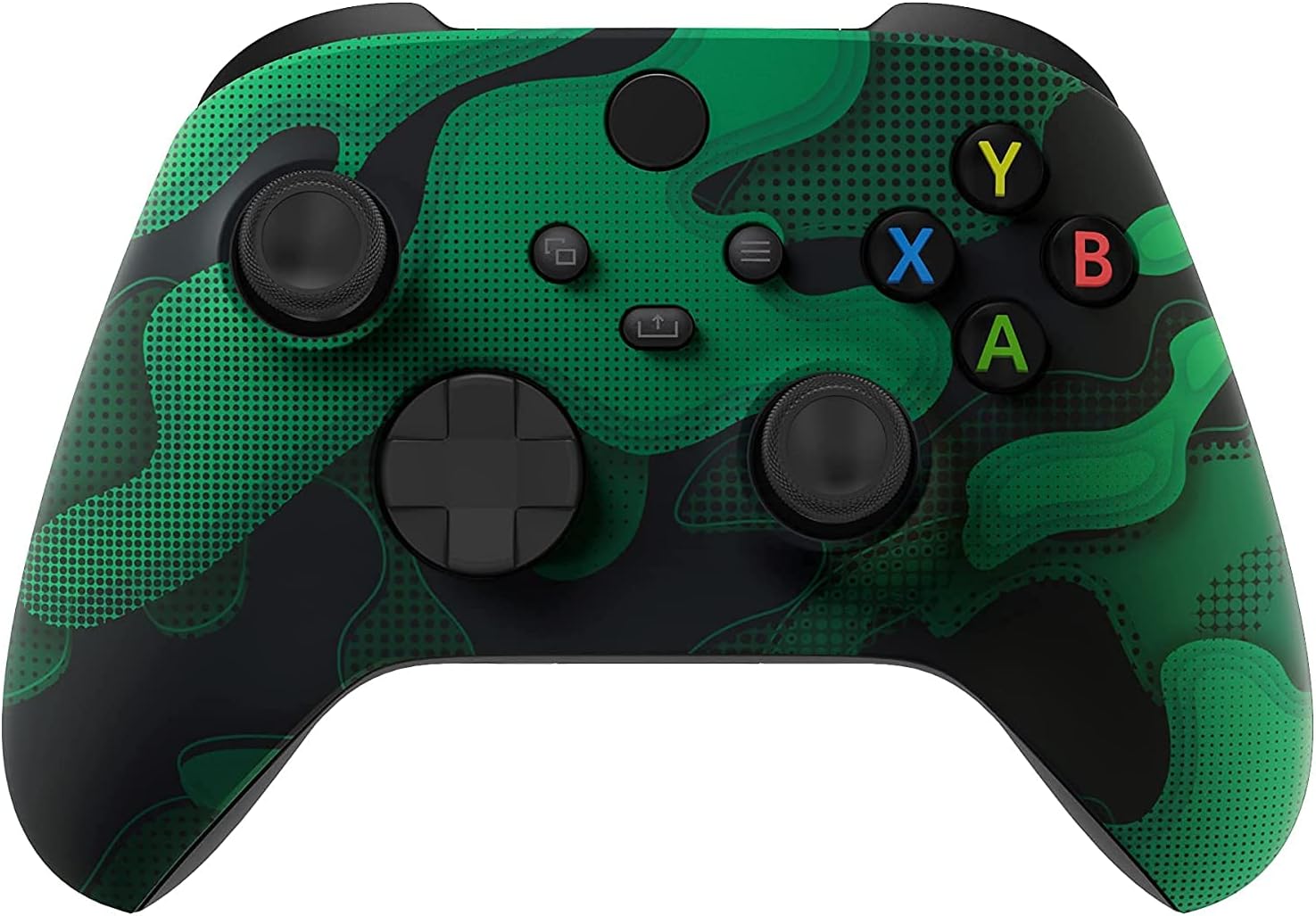 Custom Controllerzz Green Camo Controller Bundle – Includes Green Camo Custom Wireless Controller for Xbox Series X/S, Xbox One, PC & Braided USB-C Cable & Universal Protective Case