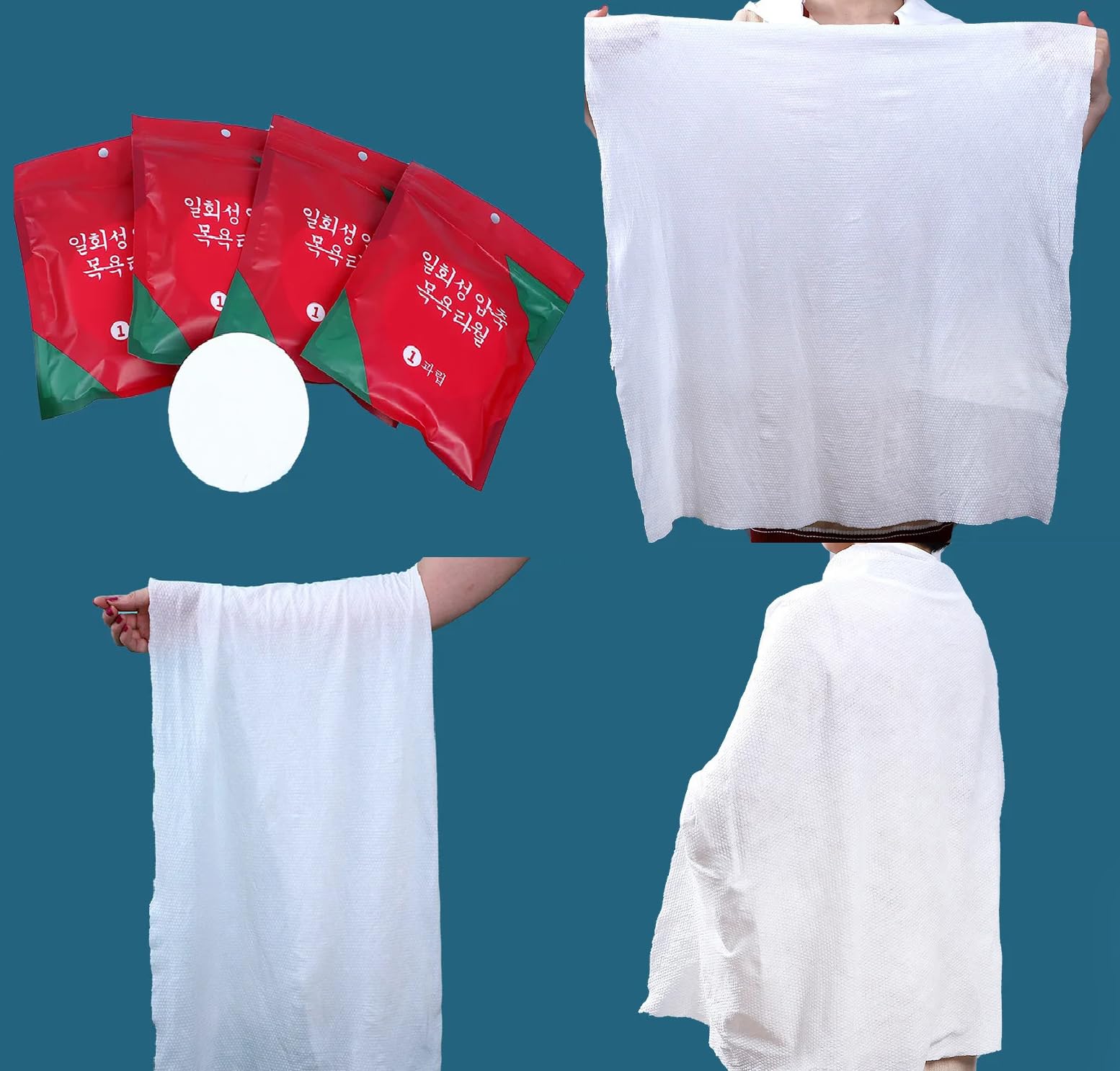 GLUN® Compressed Tablet Tissues, Pure Cotton Compressed, Portable, Travel Facial Towel Pack of 5 3