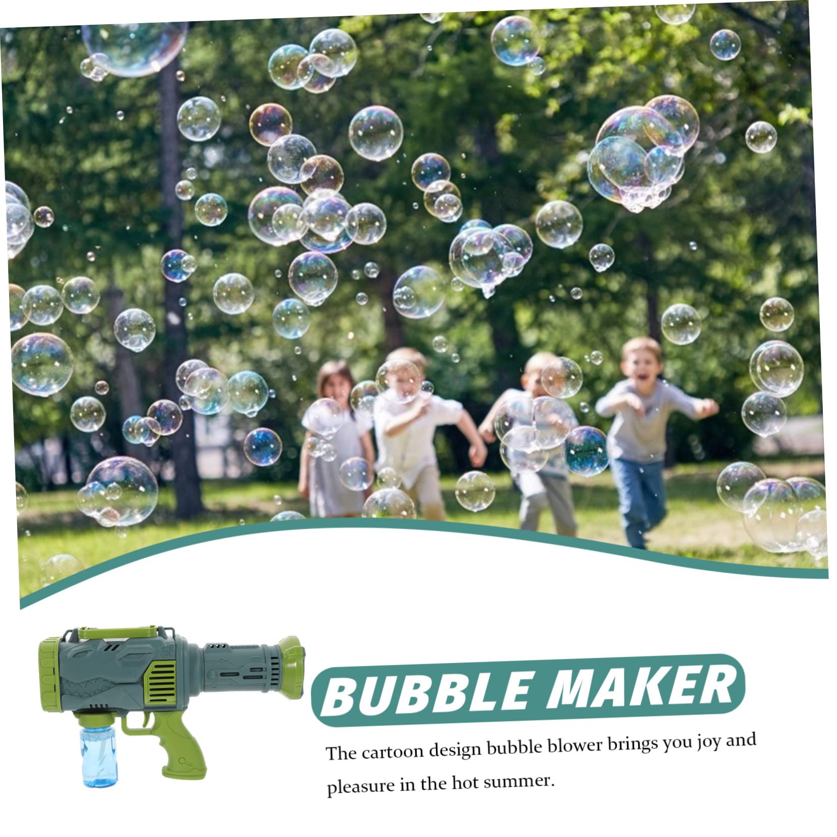 Bolle Di Sapone Sparabolle Di Sapone Bambini Dinosauro Bubble Machine - 7