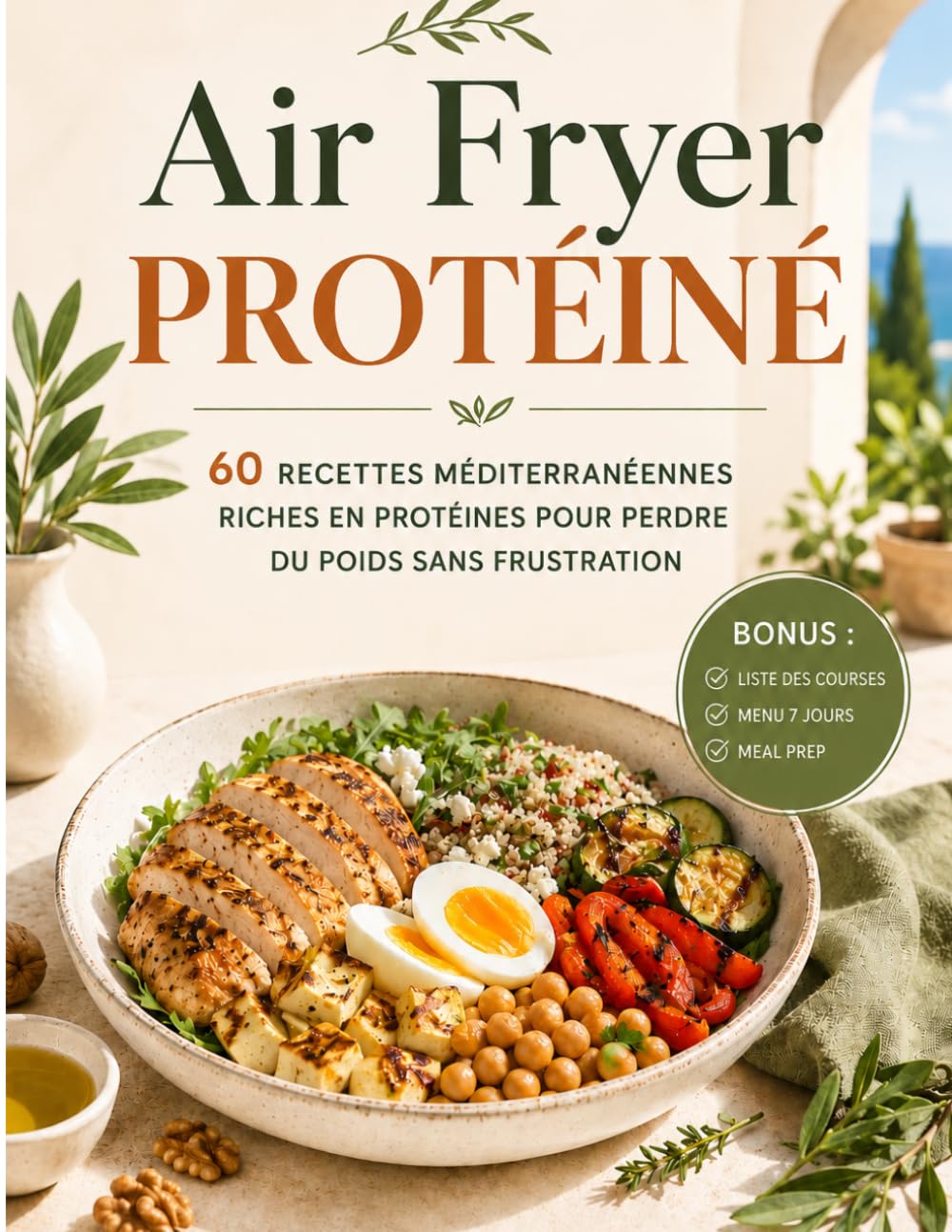 AIR FRYER PROTEINE: 60 RECETTES MEDITERRANENNES RICHES EN PROTEINES POUR PERDRE DU POIDS SANS FRUSTRATION