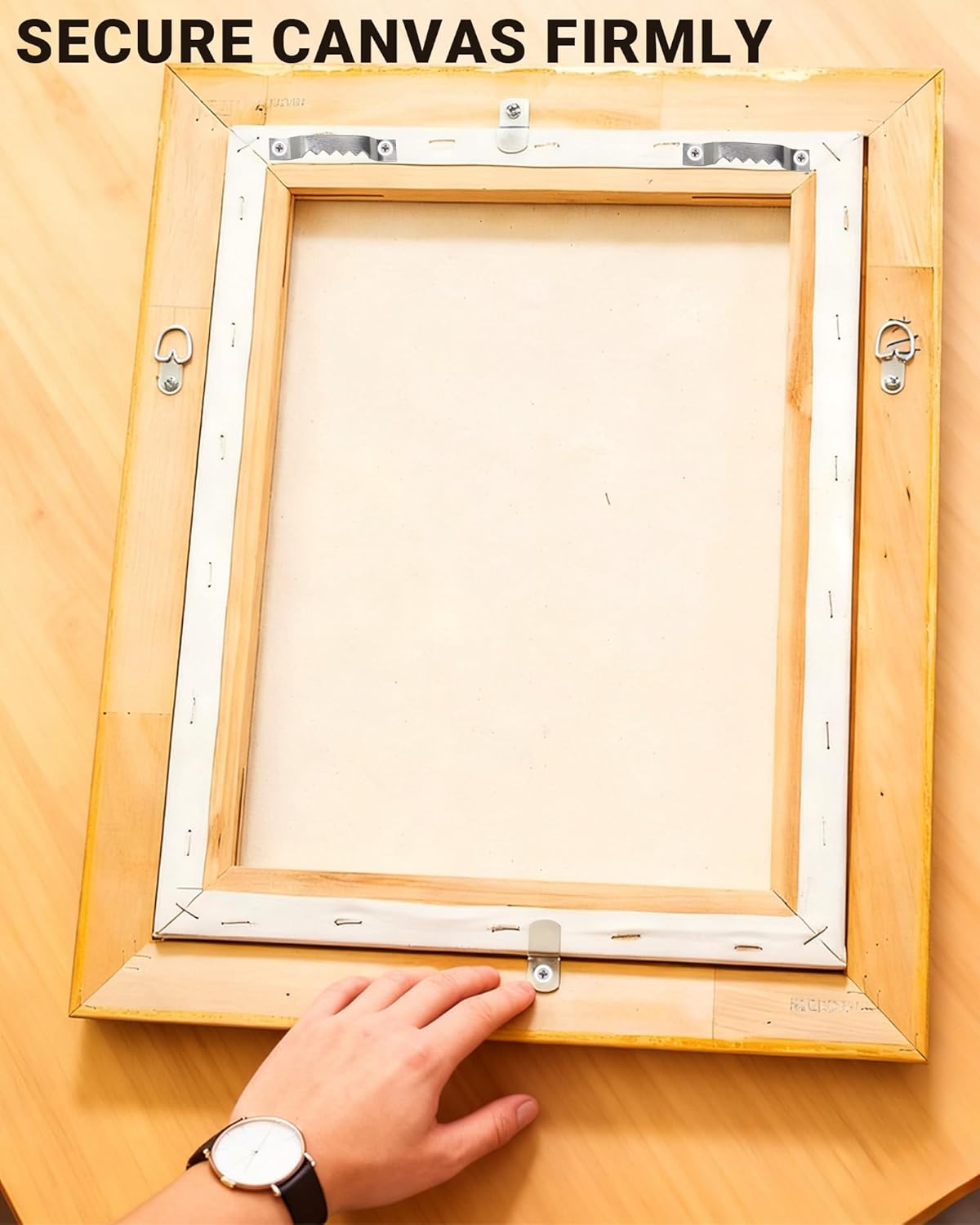 110Pcs Picture Frame Hardware Set Including Backing Clips with Screws,Offset Canvas Clips Assorted Small Sizes, Picture Hangers Hooks with Screws for Hanging Artwork Paintings Decor,Photo Frame
