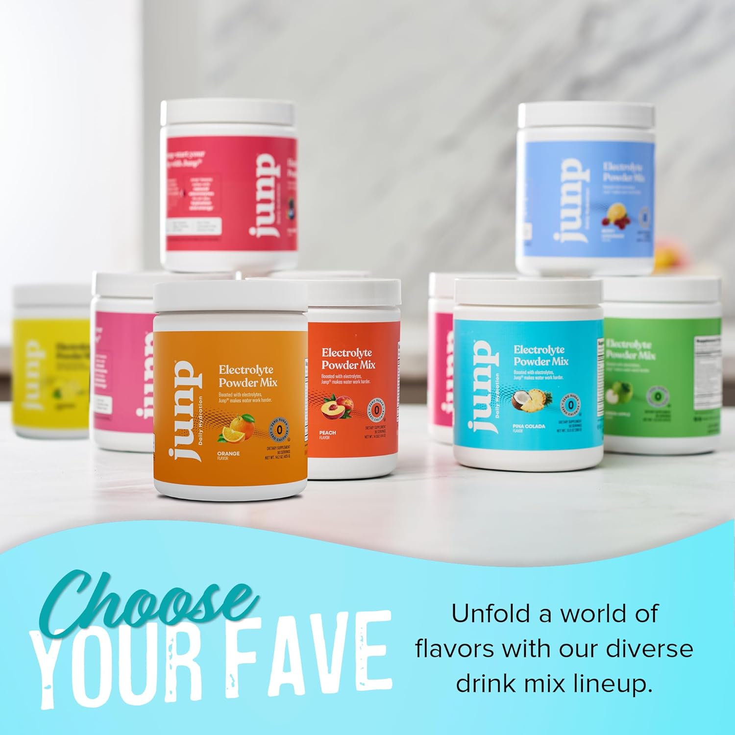 JUNP Electrolytes Powder No Sugar No Carbs – Pina Colada Coconut Pineapple Keto Electrolyte Drink Mix - Potassium & Salt Hydration Powder Electrolytes - Zero Calorie Sugar Free Electrolyte Powder 90ct - Image 8