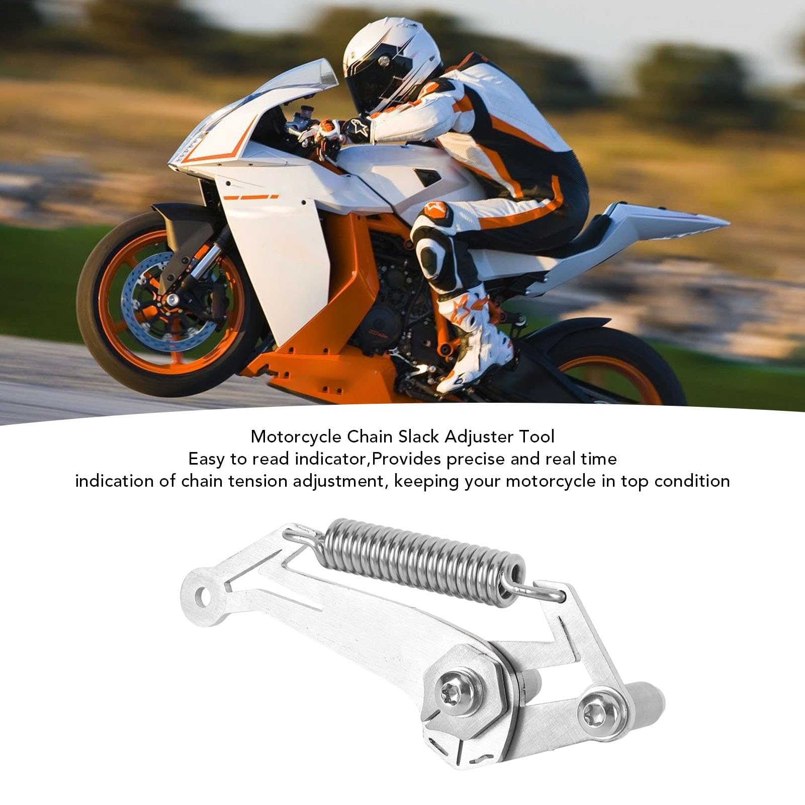 Motorradketten -Kettenstraffing -Werkzeug, Ketten -Slack -Einstellungswerkzeug -Werkzeug Metall -Präzise Ketten -Slack -Einstellungs -Setter Zum Fahren Zum Reiten