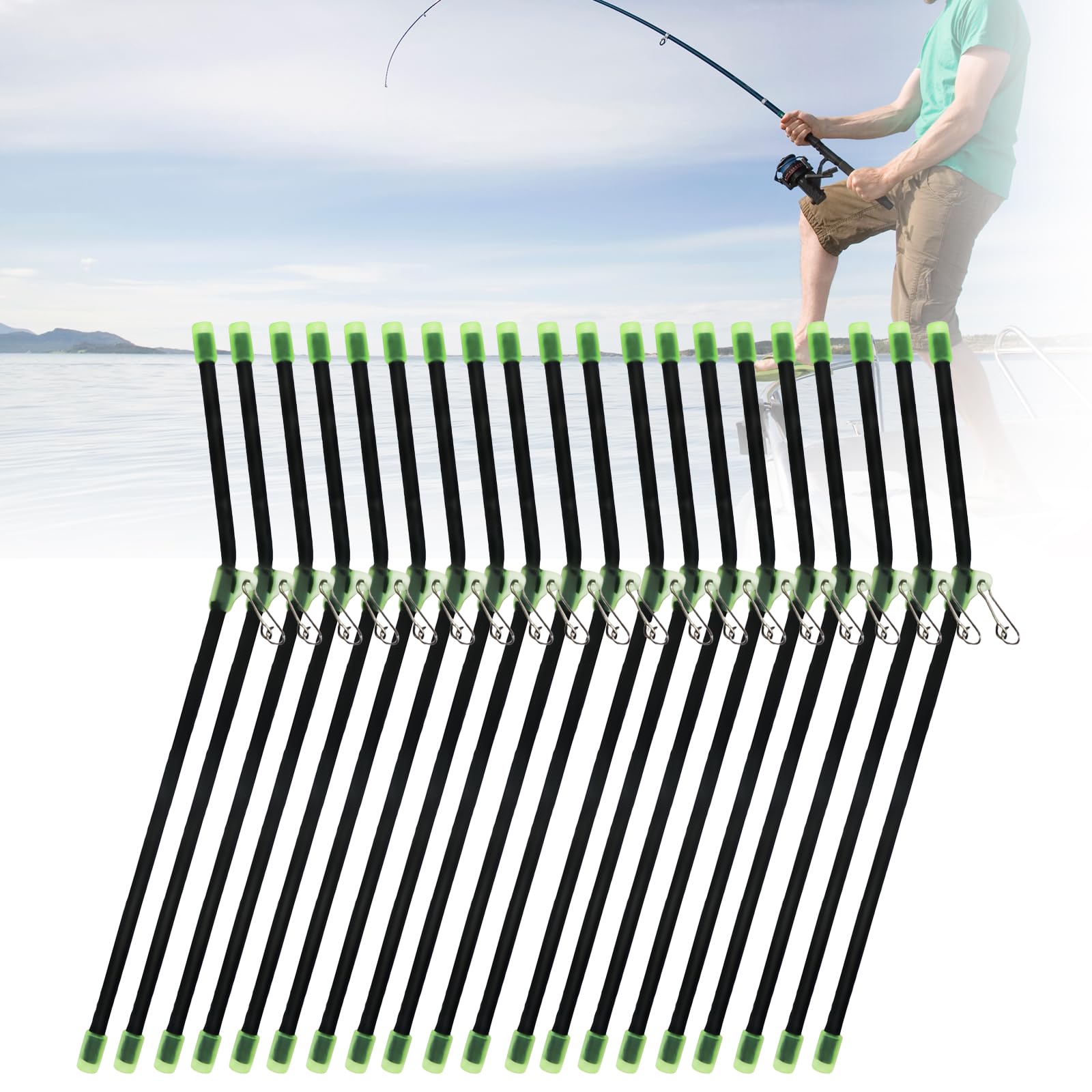 Anti-Tangle Boom Anti Tangle da Pesca Connettore Pesca 20Cm Anti-Groviglio Bracci Pesca Accessori Balance Connector Attrezzatura Pesca per Pesca Mare Anti Groviglio Boom Accessorio