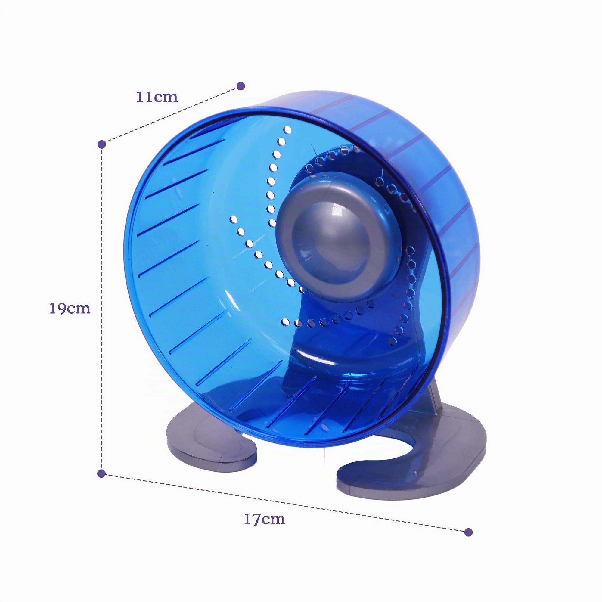Rosewood Pico Roue d'exercice pour Hamster avec Support Bleu