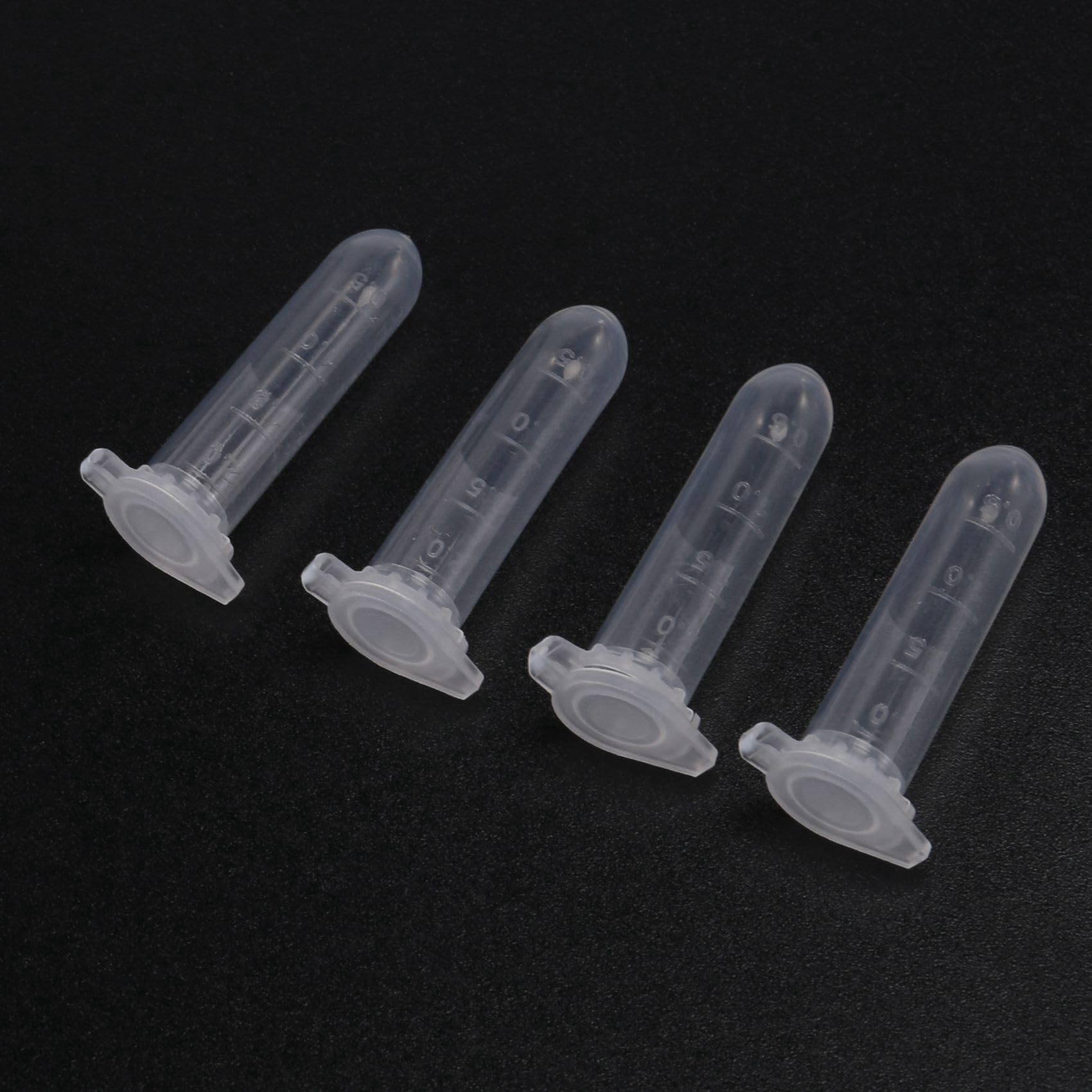 3000 Uds. Tubo de MicrocentríFuga de 2Ml, Tubo de Ensayo, Vial de PláStico Transparente, Contenedor de Viales, Tapa una PresióN para Almacenamiento de Muestras de Laboratorio