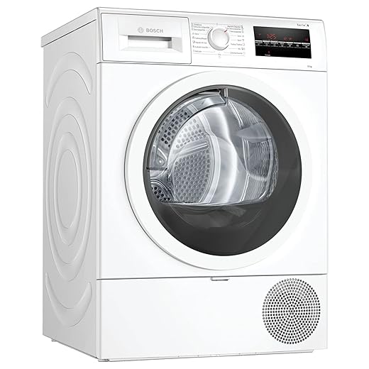 Bosch Hogar Serie | 6 WTR87641ES - Secadora con Bomba de Calor, Libre Instalación, Capacidad 8kg, Color Blanco, Lanzamiento 2019