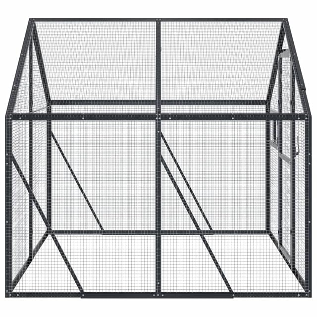 Foto 6 de 7 de vidaXL Pajarera de Aluminio Gris Antracita 1,79x2x1,85 m