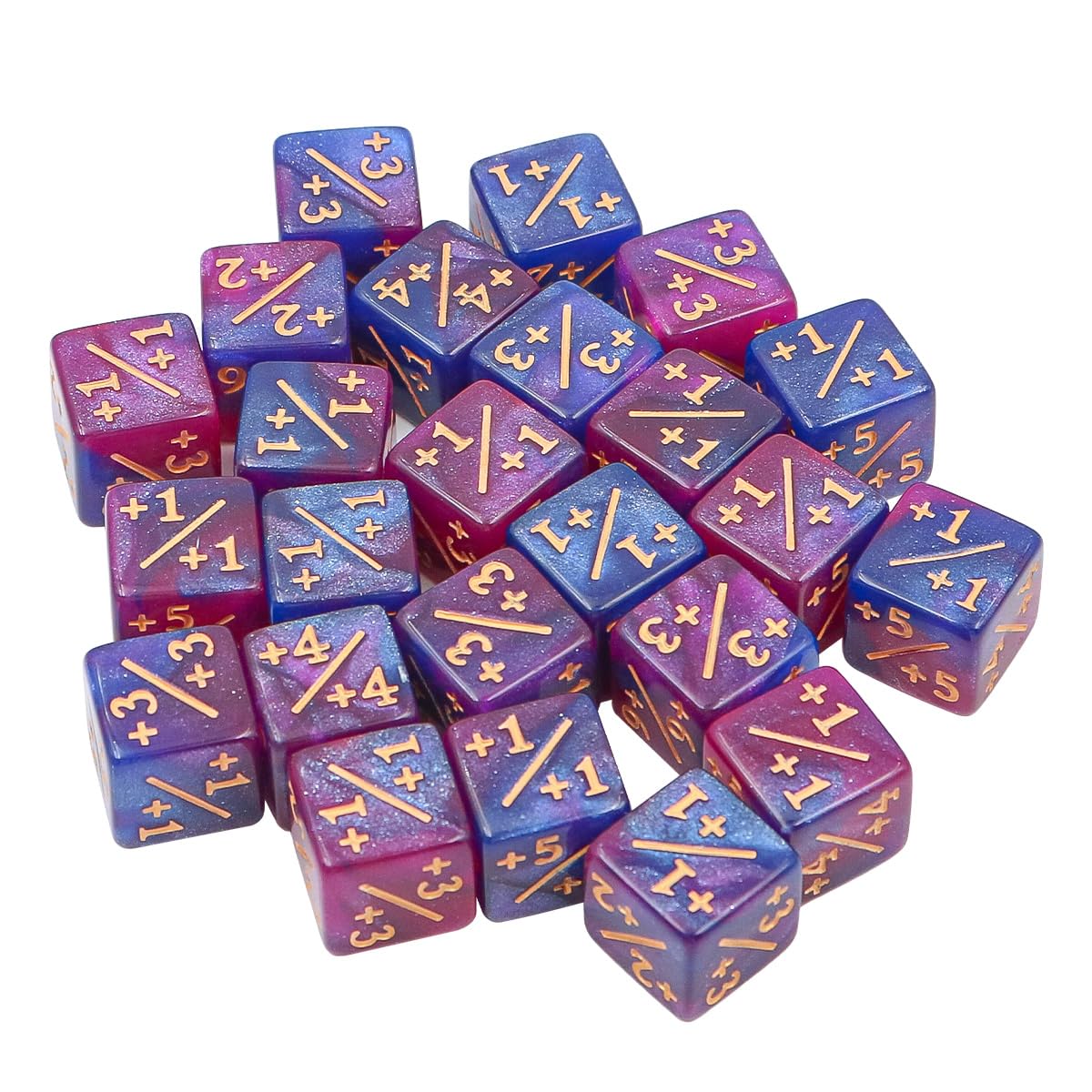 Namvo 24 sztuk D6 Dice Counter Game do MTG CCG Akcesoria do gier karcianych