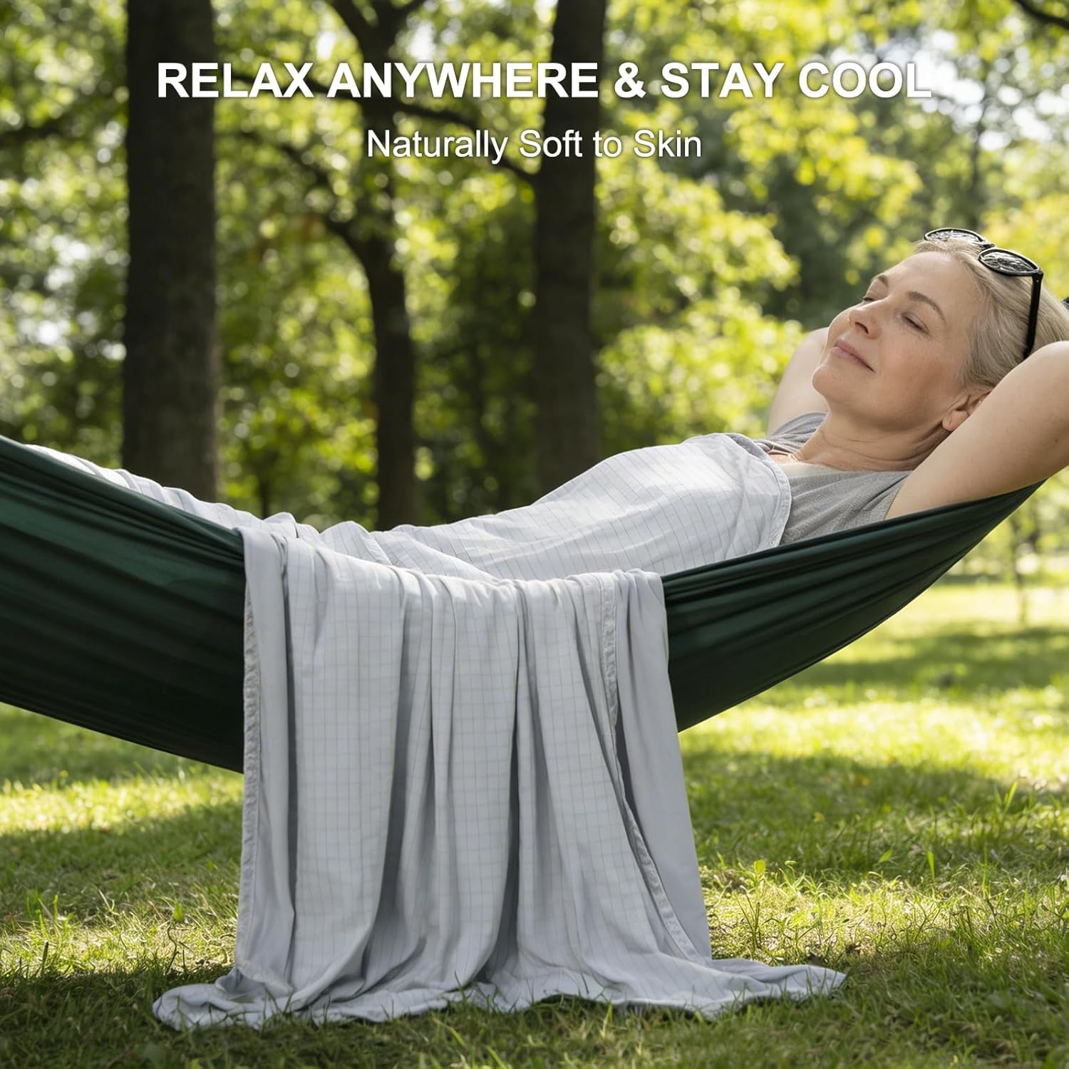 EMME Kühlende Decke Arc-Chill 3.0 Grid-Airy Q-Max>0.45 152x203 cm Sommerdecke Bett