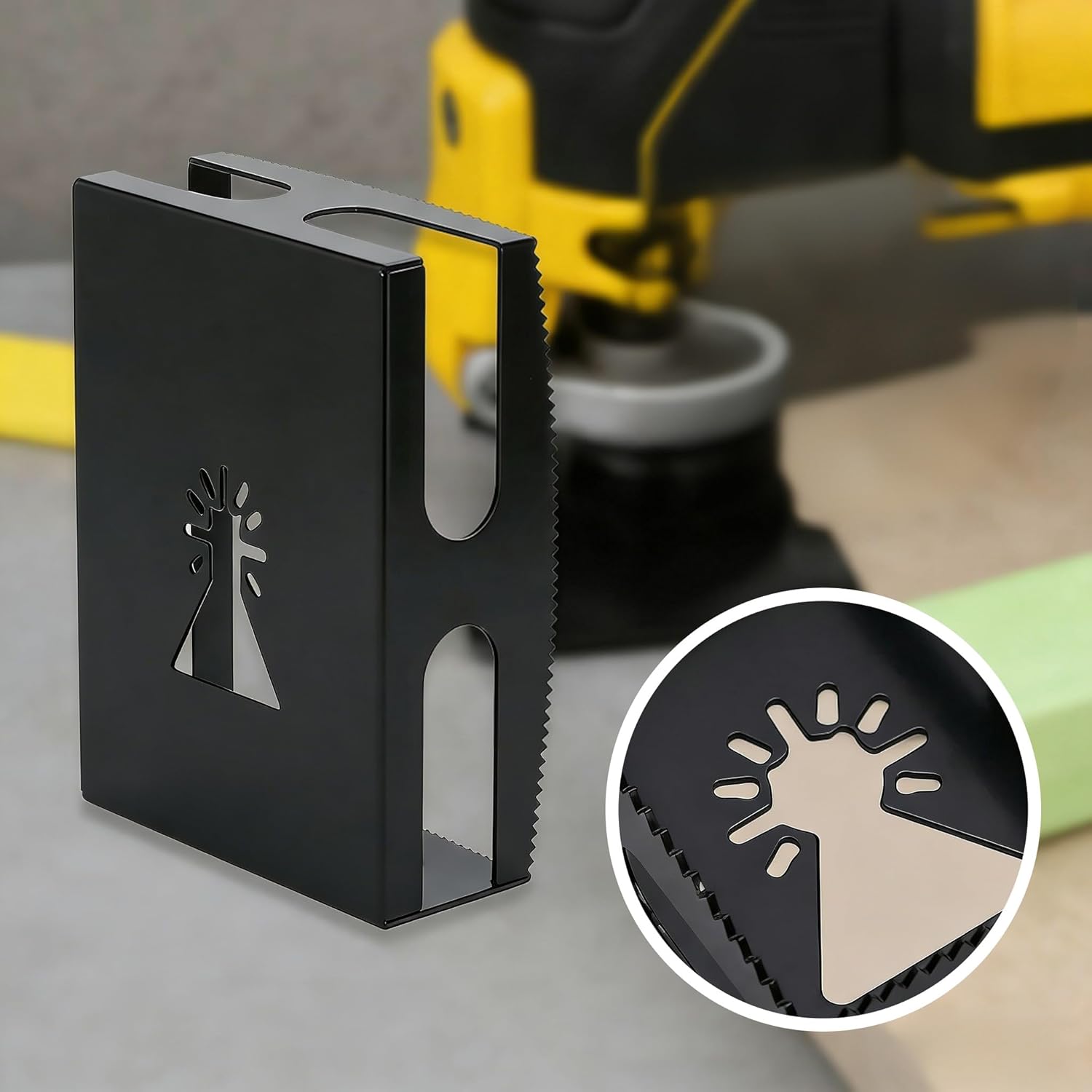 Square Slot Cutter, Drywall Outlet Cutter, Drywall Oscillating Tool, Outlet Cutout Tools Compatible for Dewalt 20V & Milwukee M18 Oscillating Multi-Tool to Cut-in Single Gang Wall Boxes.(2 Pcs)