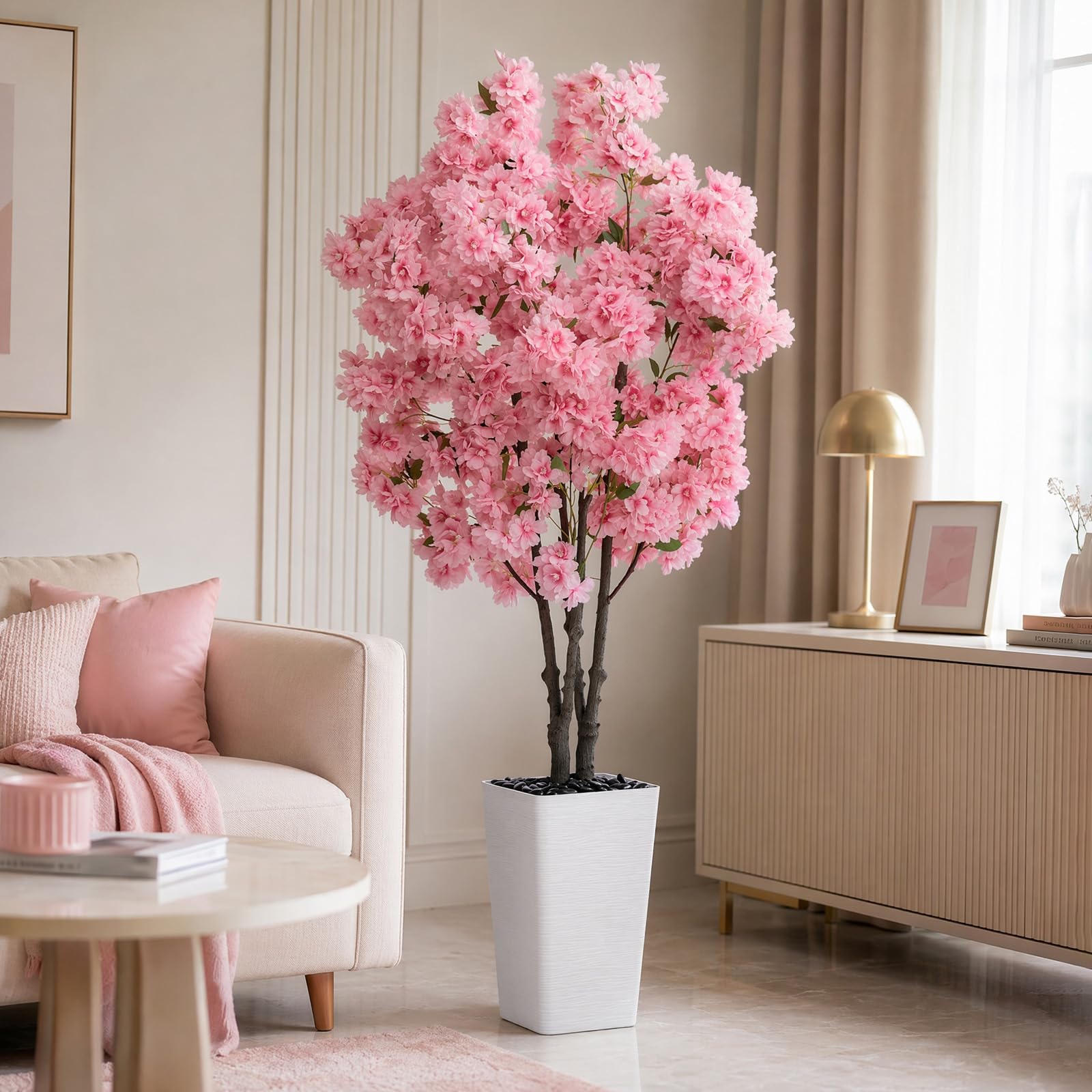 FSOHOI 5FT Artificial Cherry Blossom Tree