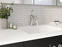 Vista 2 de Kohler K-10215-4-BN Forté Bathroom Sink Faucet, One-Hole Single-Handle Bathroom Faucet, 1.2 GPM, Brushed Nickel Níquel cepillado