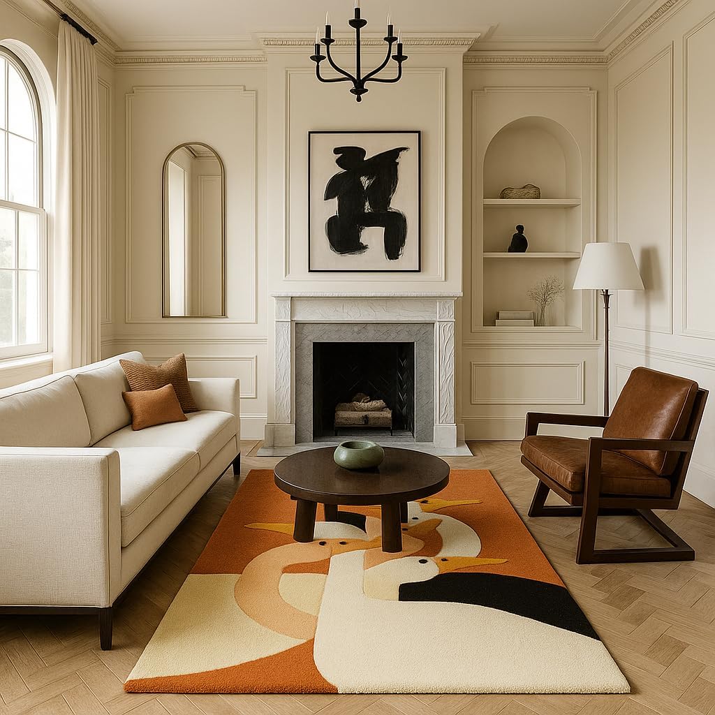Beaks & Balance Hand Tufted New Zealand Wool Rug Wool Rug