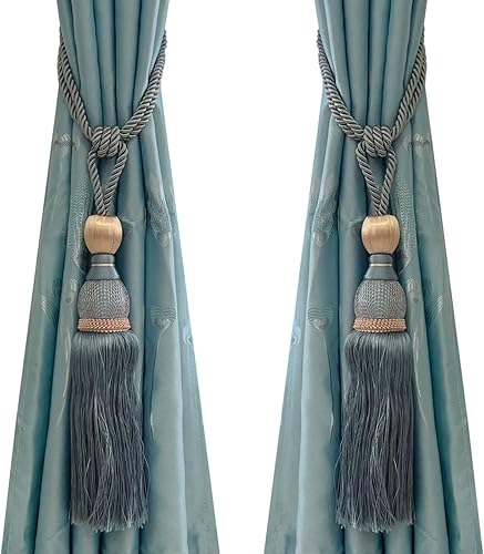 Venta de maravillosos alzapaños de cortina para cortinas para el hogar, accesorios de cierre de hebilla trenzada decorativa para ventana, borlas de