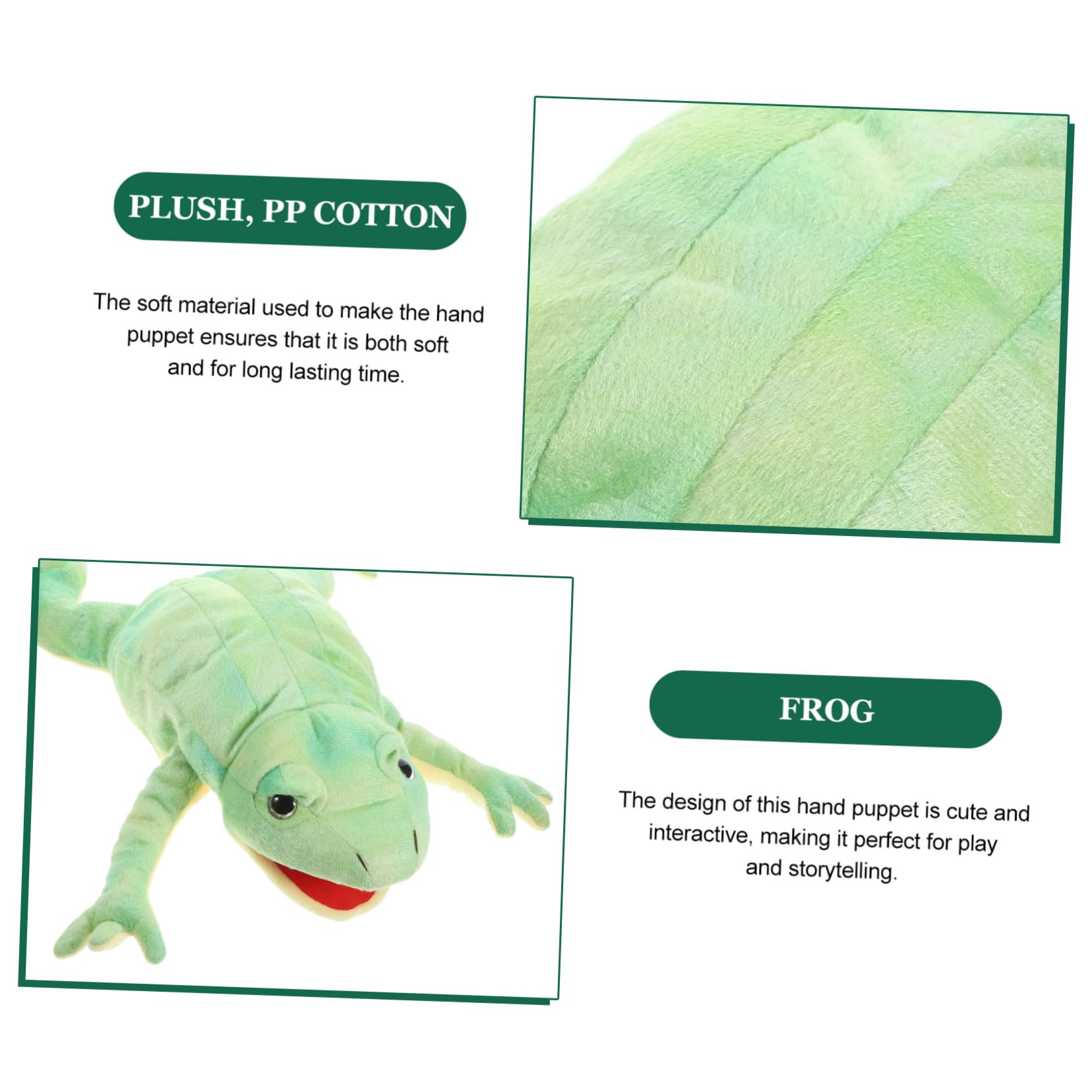 Marioneta de Mano de Felpa con Forma de Juguete Interactivo para Estimula Imaginación y Habilidades Comunicativas para Narración de Cuentos Infantiles