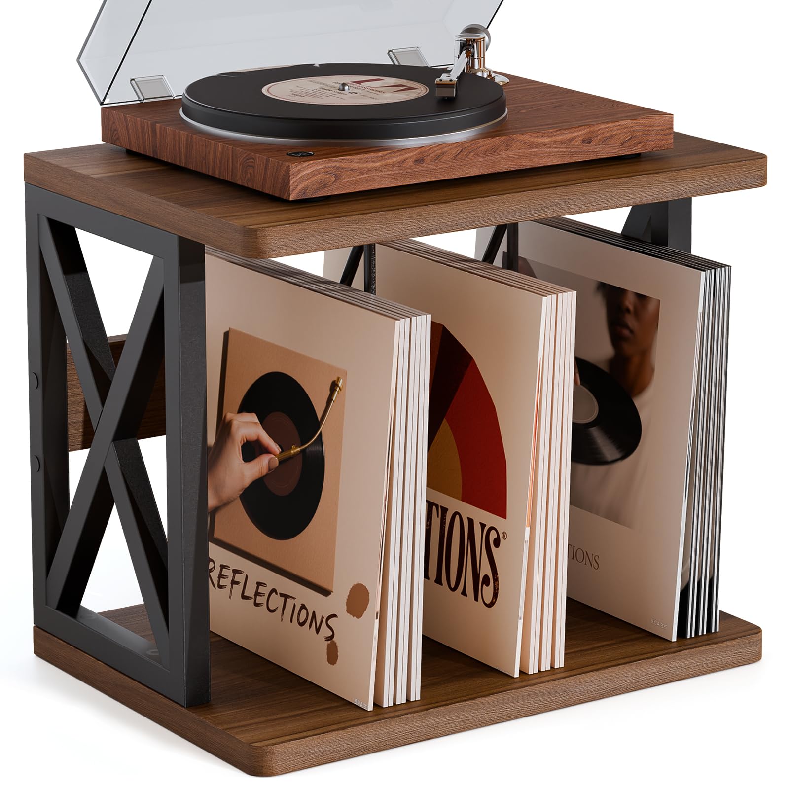 Schallplatten Aufbewahrung Schallplattenständer Plattenspieler-Ständer