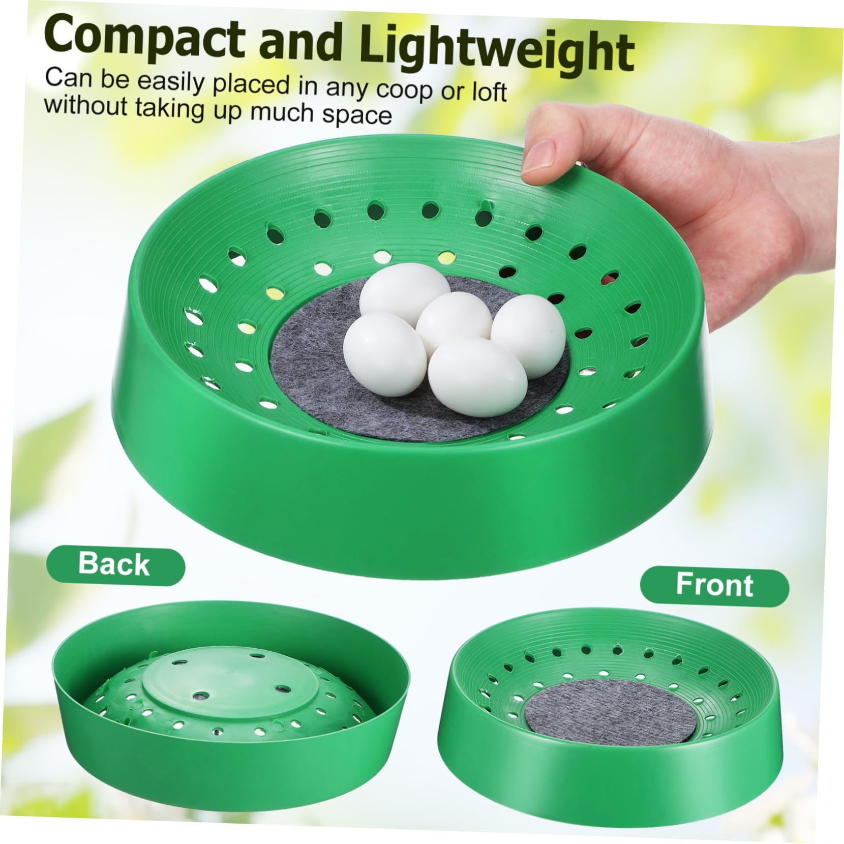 BESTonZON Lot de 10 de Pigeons à Œufs pour Oiseaux Accessoires Respirants et Lavables pour d'oiseaux Fournitures Maison Ferme