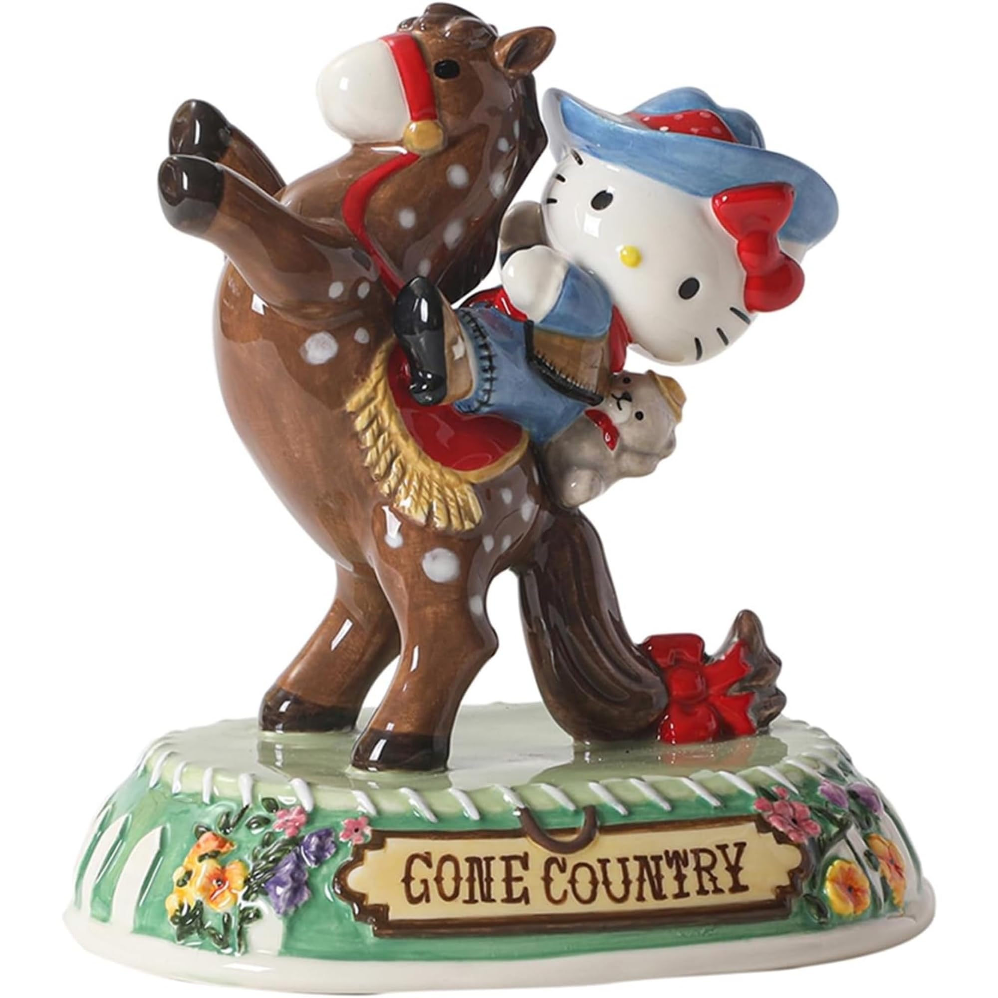 kitty様❽❾ Amazon.com: Hello Kitty Cowgirl Giddy Up Figurine, 6.325