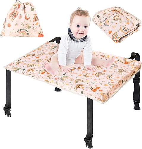 Cama de viaje en avión para niños pequeños, reposapiés extensor de asiento de avión para niños, reposapiés de viaje para bebés, artículos esenciales