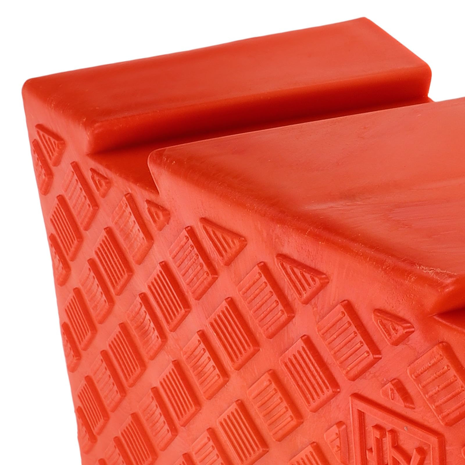 Rampa de Goma Naranja para Silla de Ruedas y Escalones Exteriores