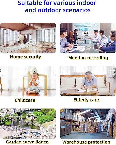 Miniatura 8 de WYTIWYG - Cámara de seguridad WiFi transparente 4K, cámara de monitoreo de visión nocturna para interiores y exteriores, detección de movimiento,