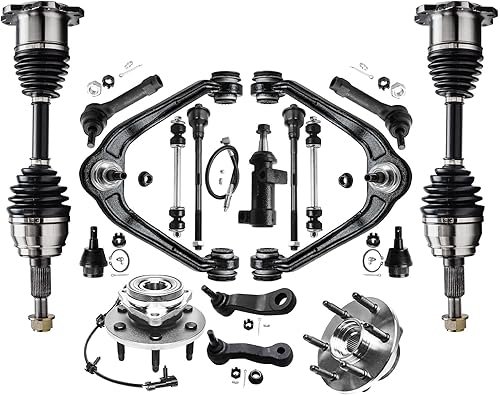 Miniatura 220 de Detroit Axle - Kit de cubos de rodamiento de rueda delantera de 6 piezas para Dodge Dart 2013-2016, Chrysler 200 2015-2017, 2 cojinetes de rueda