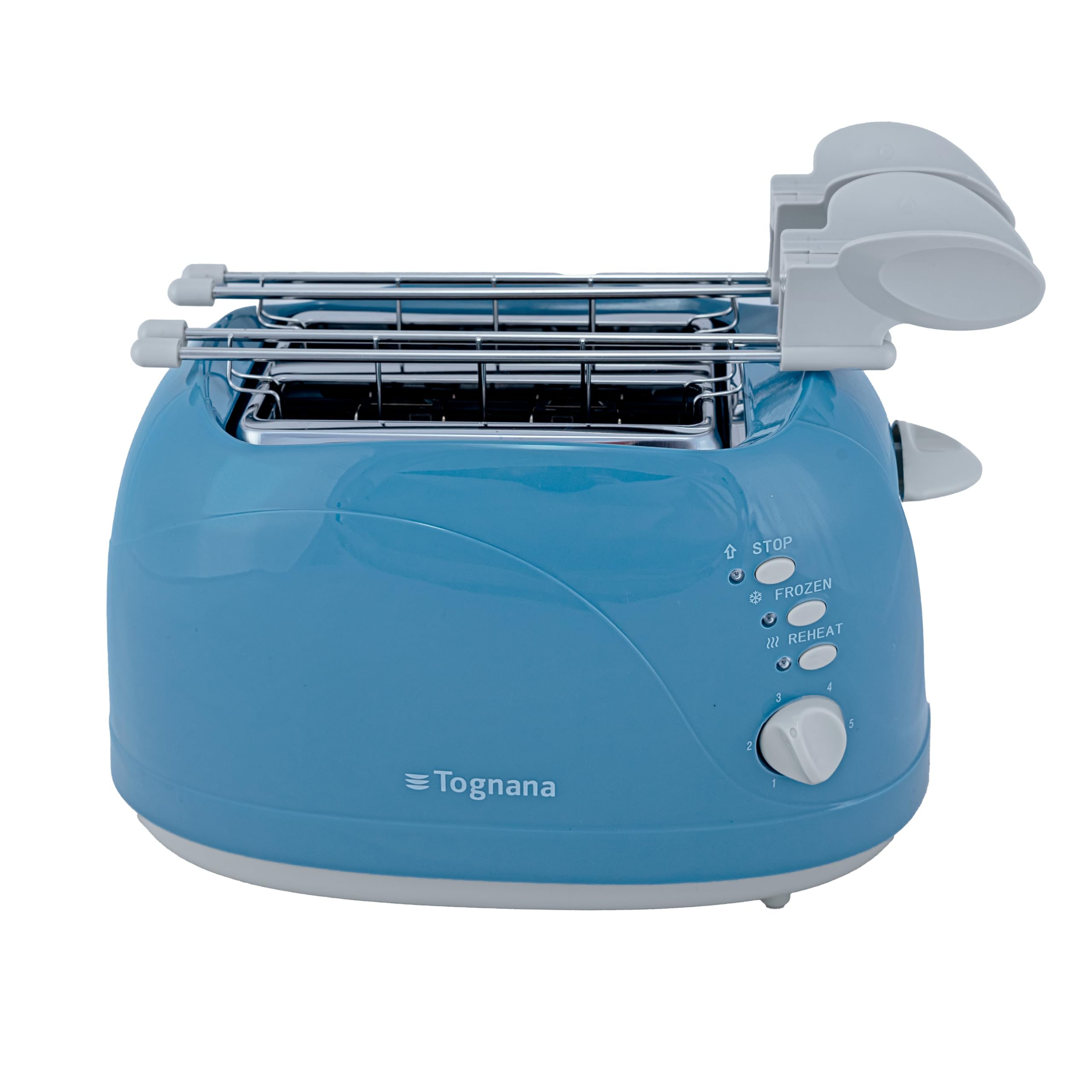 Tognana Iridea Toaster with Tongs, Plastic - Stainless Steel, Sugar Paper