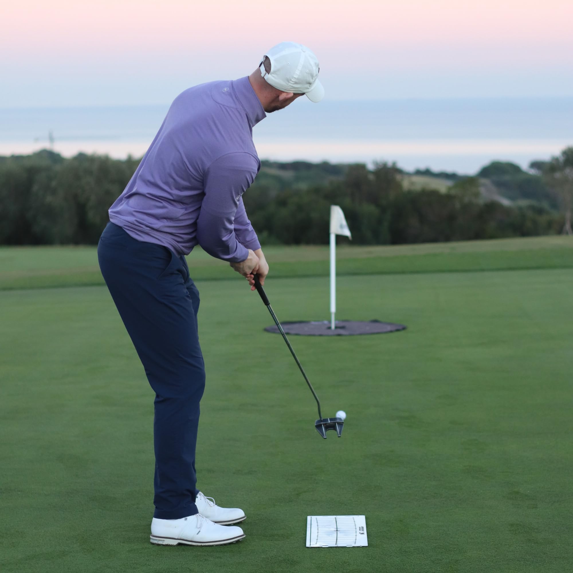 APEX GOLF PERFORMANCE A-ONE Golf Mat, Black, Synthetic Turf, Golf Practice Towel