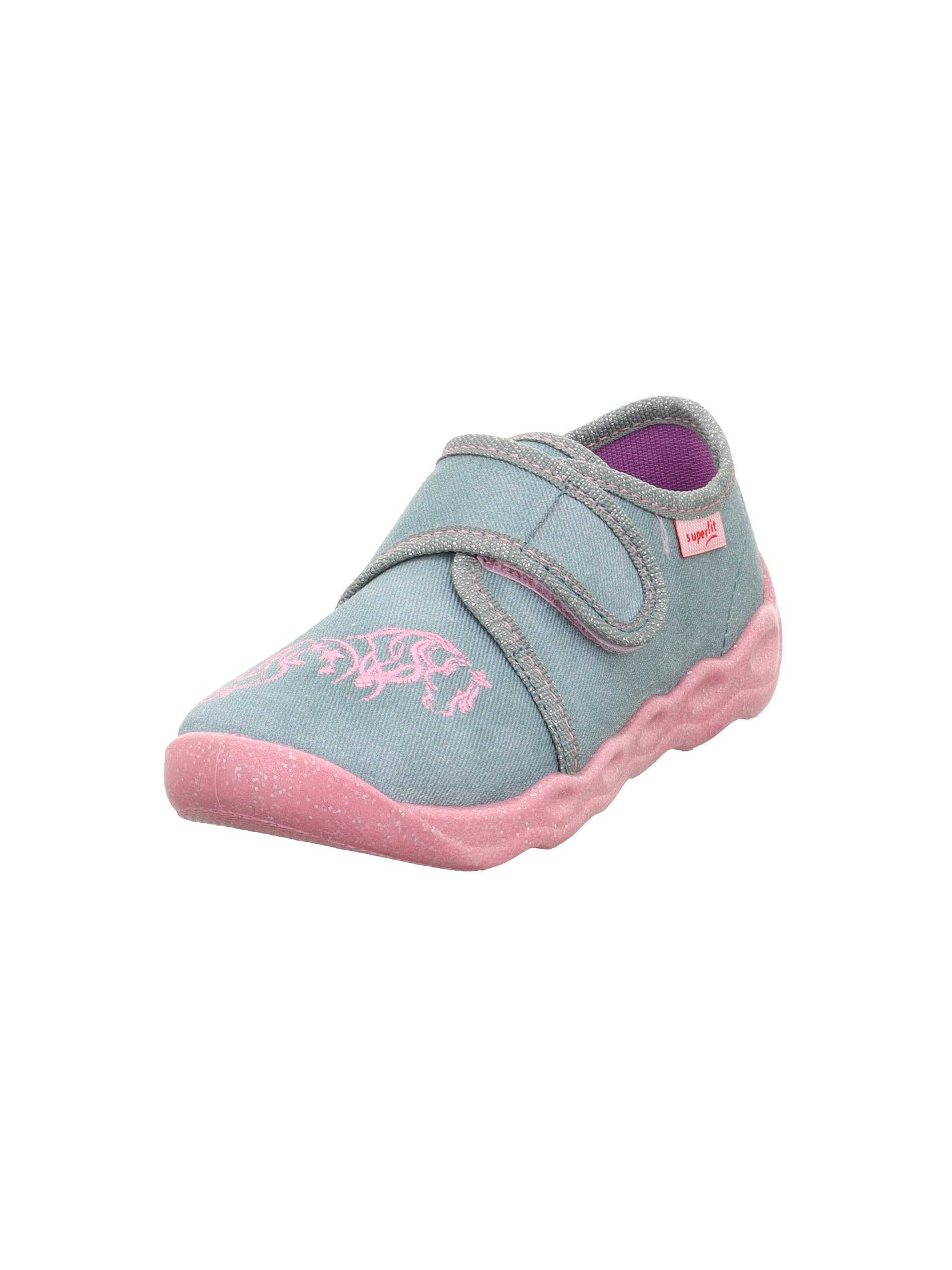 Superfit Girls' bubble slippers, Green 7510, 5 UK