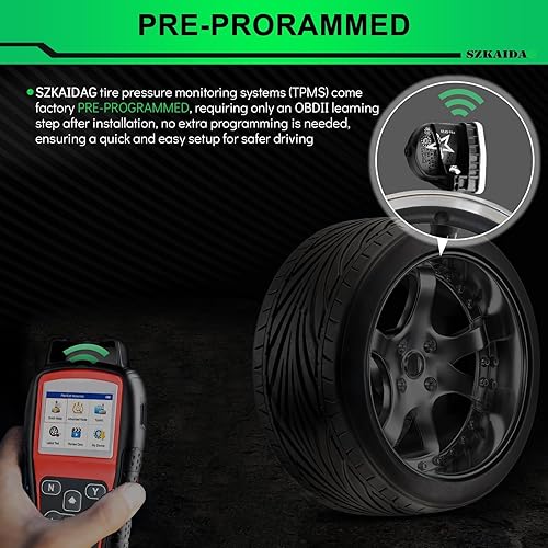 Miniatura 4 de Sensor de presión de neumáticos 315MHz Sensor TPMS Snap-in 4 piezas de repuesto para: Chevy | para:-GMC | para:-Chevy | para:-Buick | para:-Cadillac