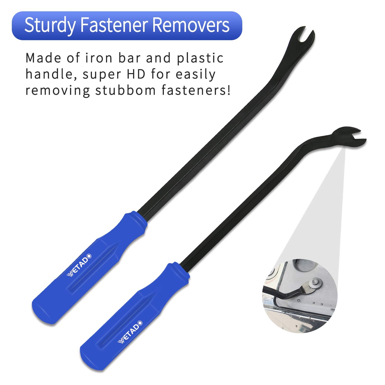 Buy Wetado Clip Remover Tool, 3Pcs Plastic Trim Panel Removal Tool Clip
