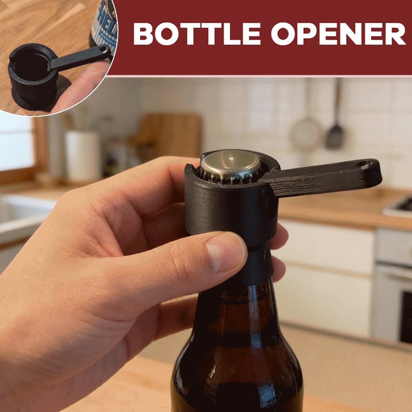 Bottle Cap Launcher Abrebotellas Lanzador De Chapas Abridor Cerveza Gadget Festival Regalo Hombres Accesorio Bar BBQ Camping Portátil