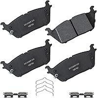 Vista 23 de Pastillas de freno traseras cerámicas Bendix Premium SBC1337 para Cadillac CTS 2014-2008, SRX 2016-2010, Chevrolet Camaro 2015-2010, Saab 9-4X 2011