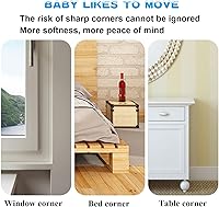 Vista 3 de Paquete de 16 protectores de esquina para bebé, protectores de esquina transparentes, protector de esquina de muebles y parachoques de seguridad