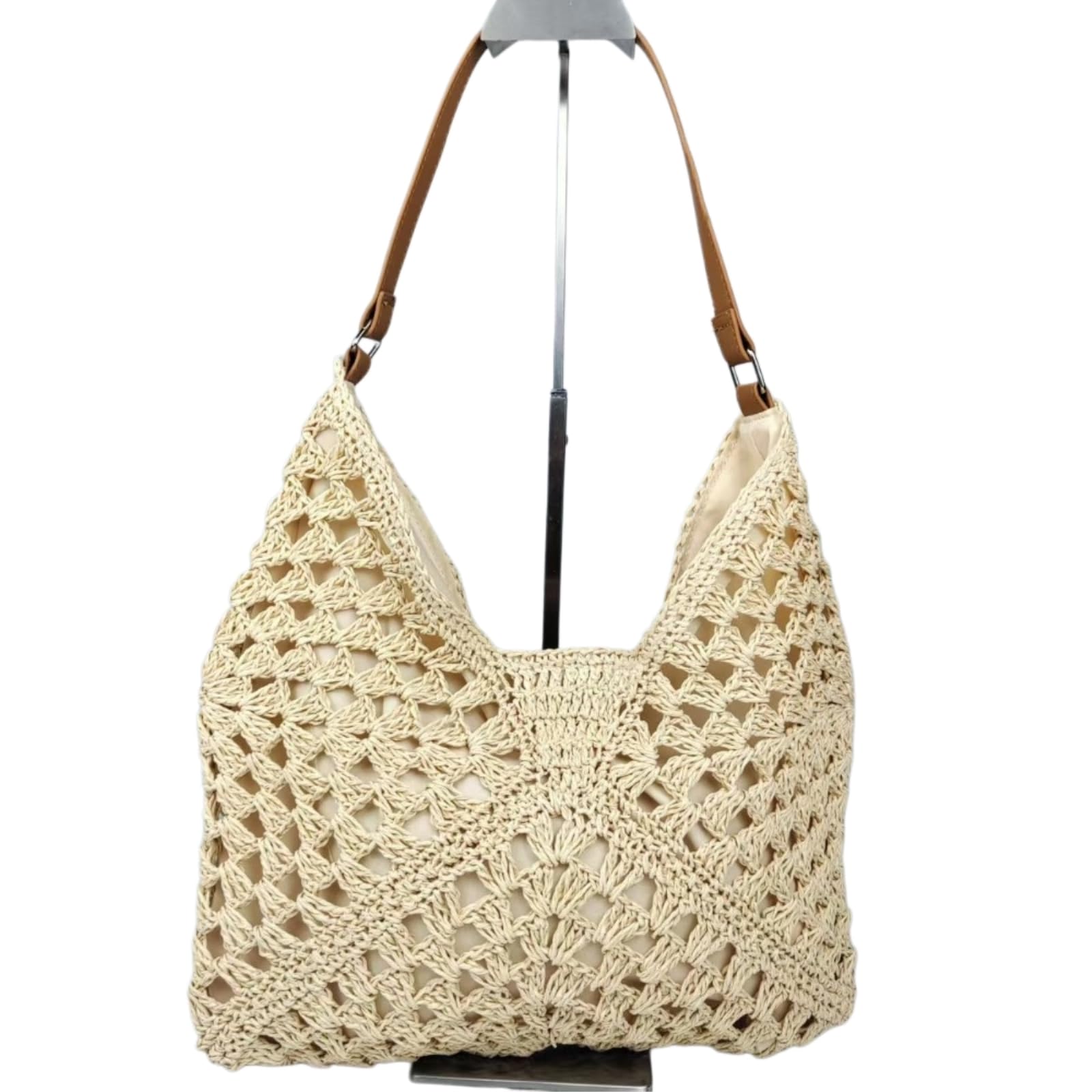 EBZFASO Straw Crochet Shoulder Bag