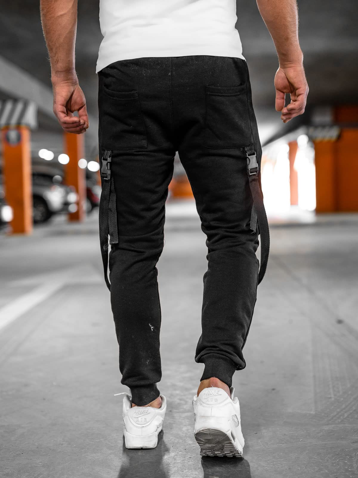 BOLF Hombre Pantalón Deportivo Pantalones De Chándal Cargo Combate Pantalones Holgados Running Entrenamiento Fitness Jogging Estilo Urbano 6F6