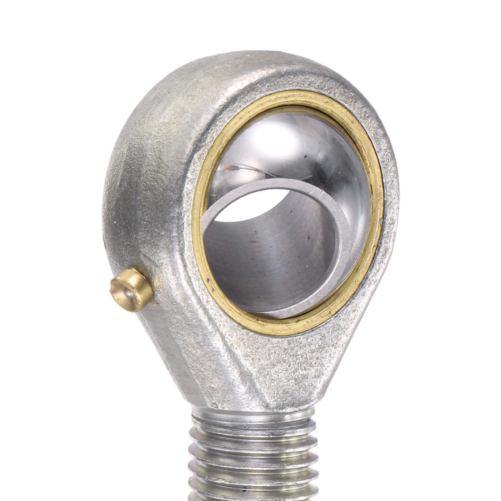 sourcing map POS16 Embout Rotule 16mm Alésage Sphérique Palier Roulement Embout Tige Autolubrifié Joint Roulement M16x2.0 Droite Main Mâle Fil Connecteur