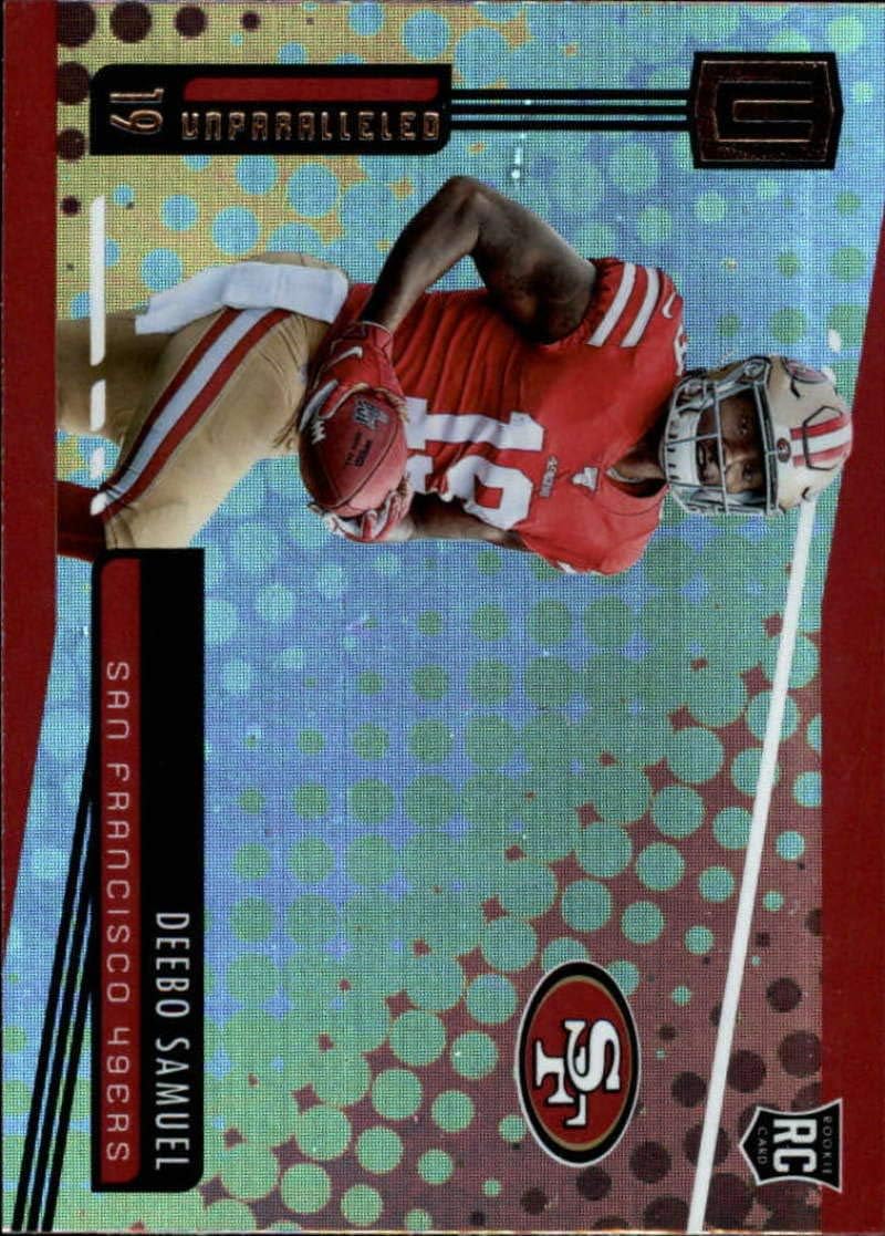 2019 Unparalleled Football #234 Deebo Samuel RC Rookie Card San Francisco 49ers Official NFL Panini Trading Card
