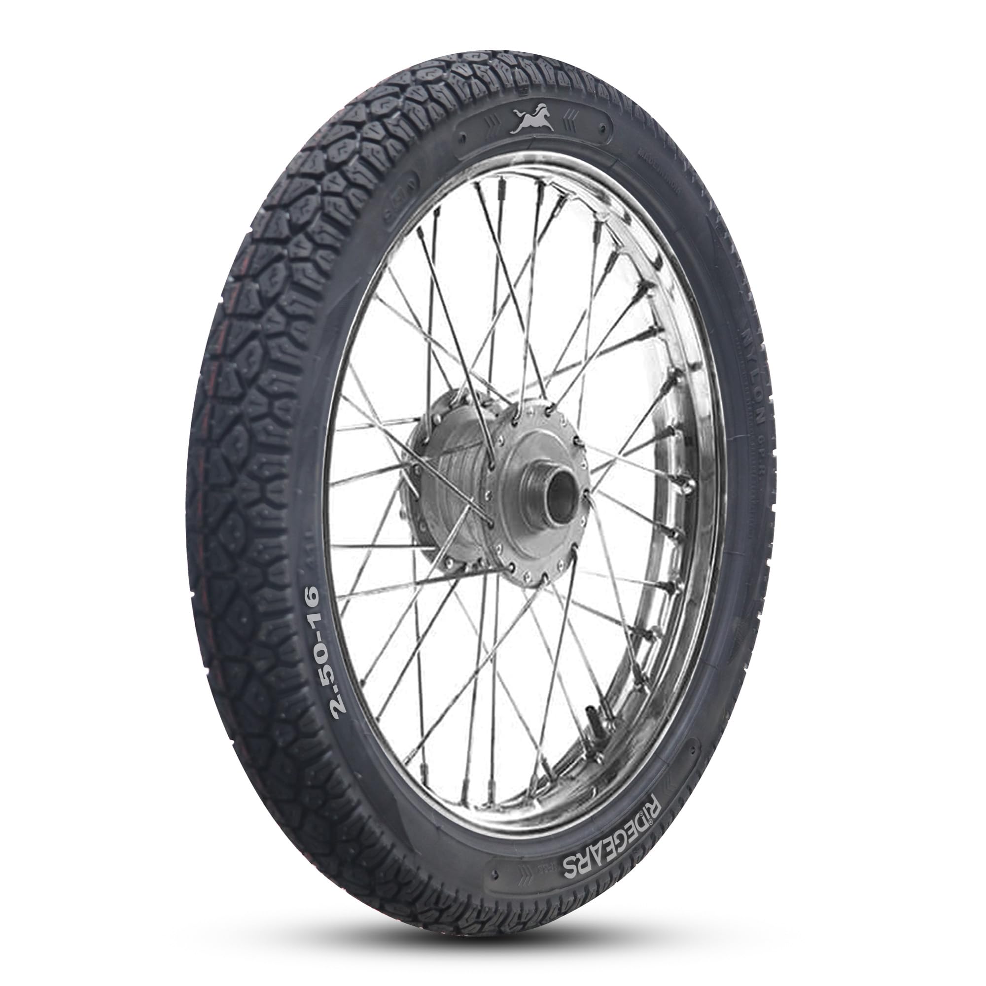 Ride Gears 2.50-16 with Tube Bike Tyre, for Both Front and Rear-picture-19