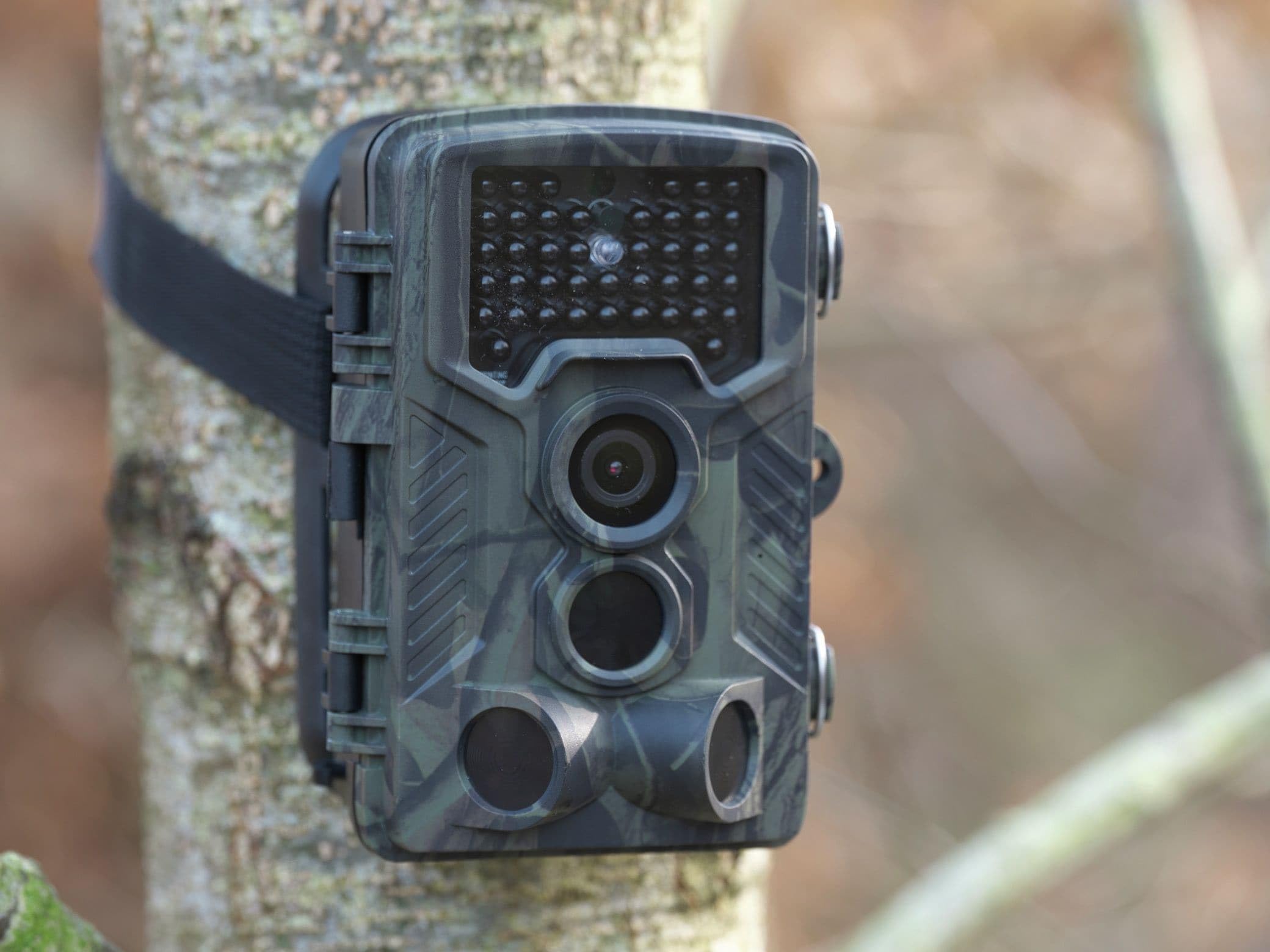 Denver WCT-8010 FullHD Wildkamera mit Bewegungssensor Display 12MP Tier Wild Überwachungskamera, Grün Schwarz